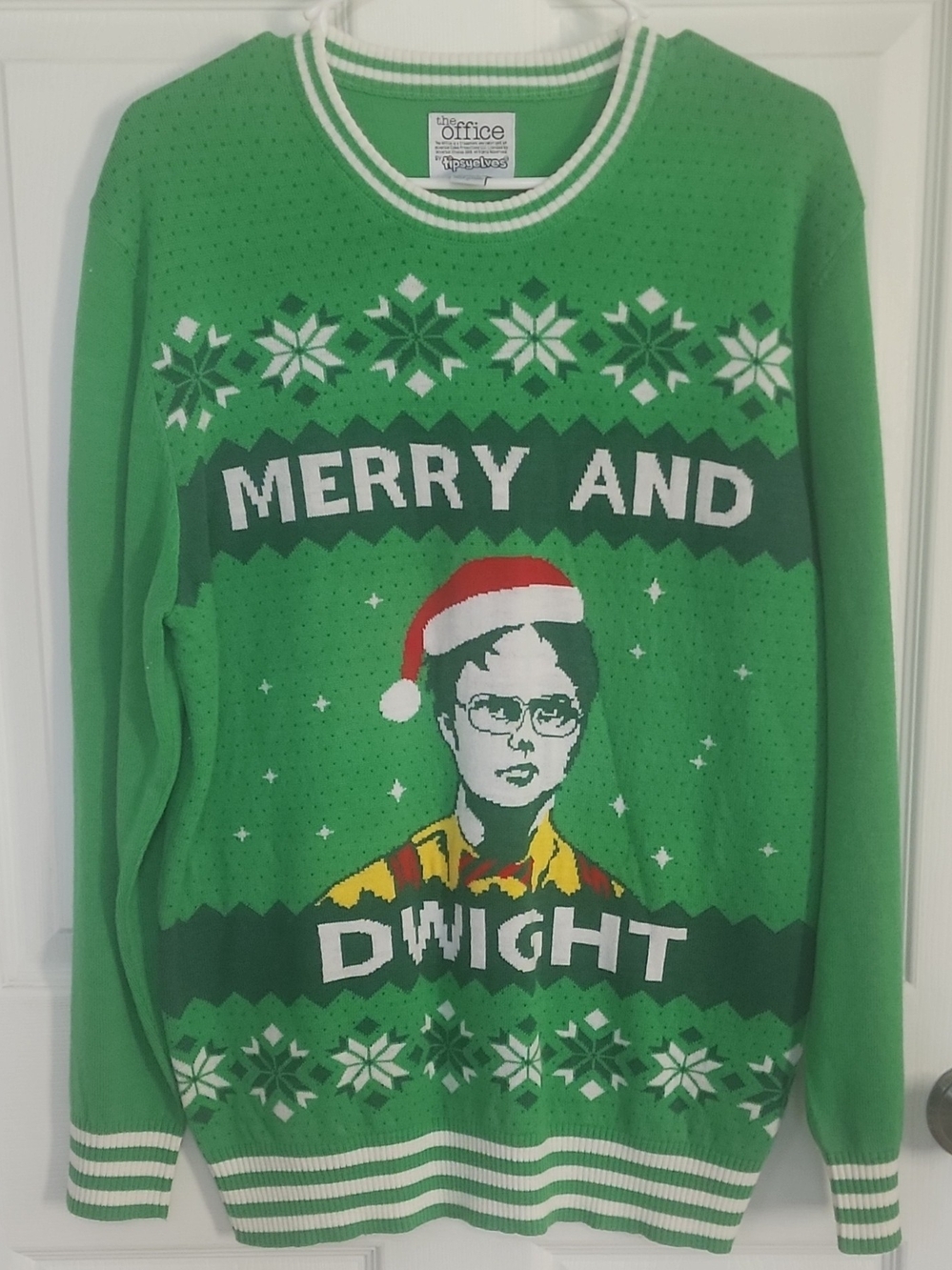The Office 'Merry and Dwight' Crewneck Sweater